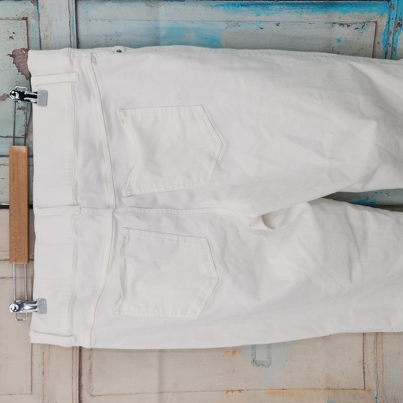 SPANX White Skinny Slimming Jeans Raw Hem - Picture 5 of 9